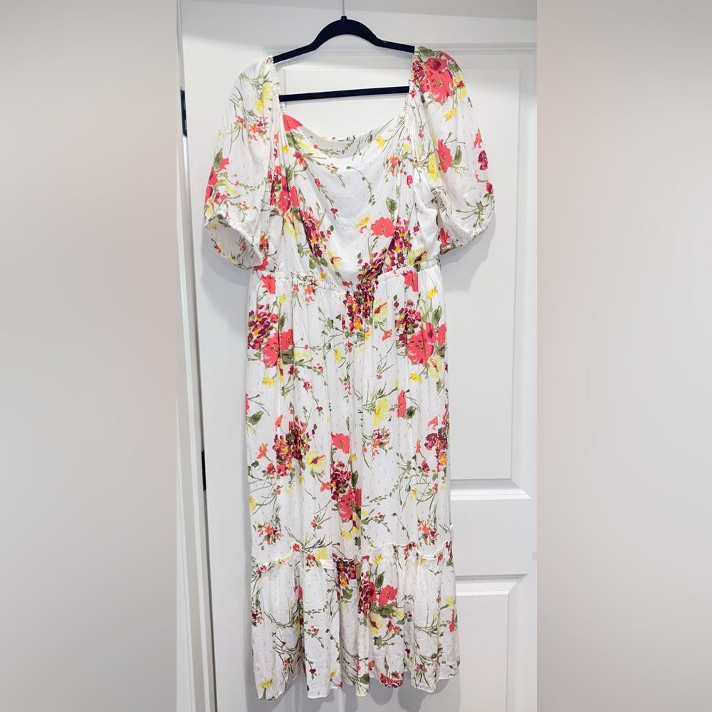 Brand New Long Flowy Floral Dress | Lane Bryant